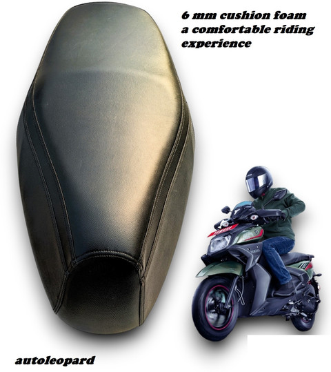 AUTOLEOPARD RAY ZR 125 FI BS6 SCOOTY BLACK SEAT COVER Single Bike Seat  Cover For Yamaha Ray ZR