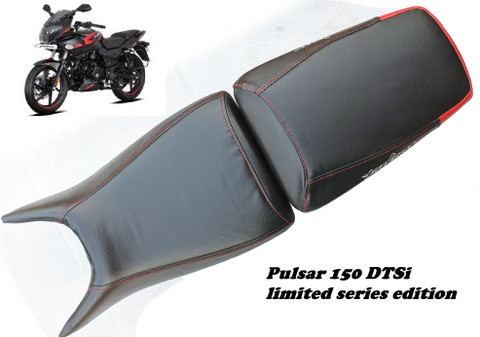 AUTOLEOPARD PULSAR 150 DTSI SPLIT REAR RED BIKE SEAT COVER Split Bike Seat  Cover For Bajaj Pulsar 150 DTS-i