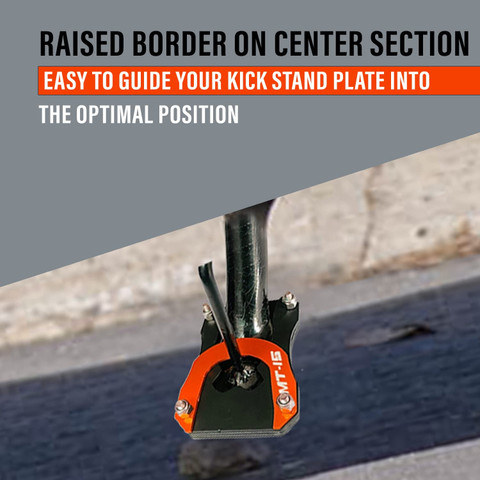 SRPHERE Bike Stand Extender Pad CNC Foot Side Kickstand Enlarger