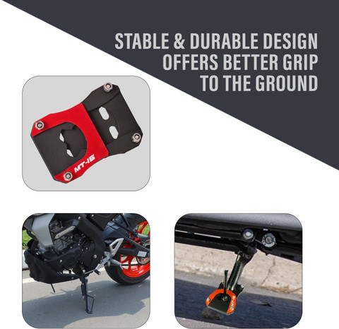 SRPHERE Bike Stand Extender Pad CNC Foot Side Kickstand Enlarger