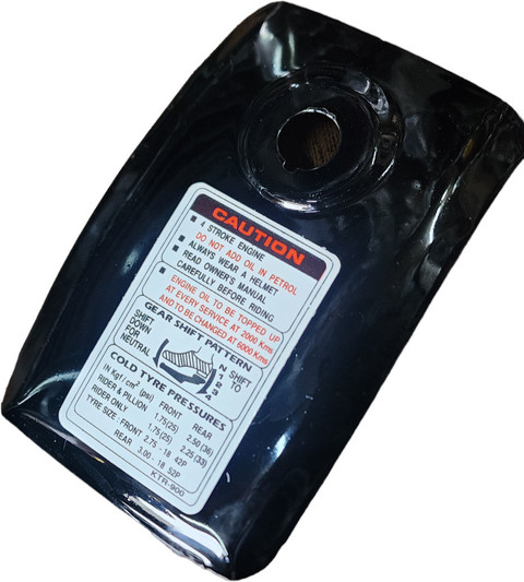 Anaisha Enterprises Bike tank plate for splnder plus bike(black