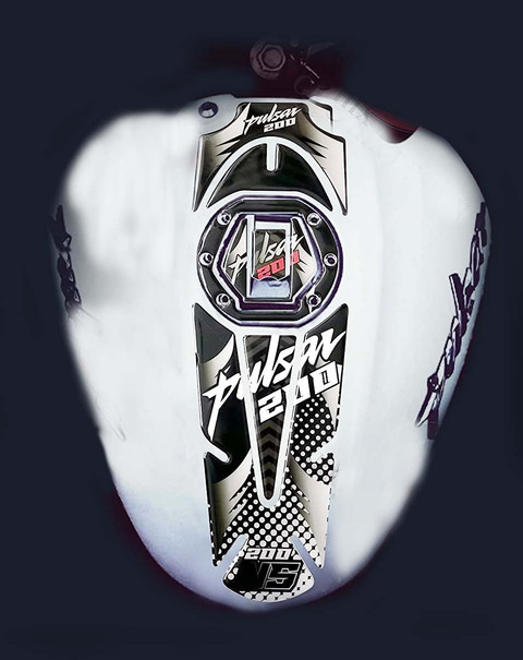 GraphixDesign 3D Full Fuel Cap Sticker and Tank Protector for