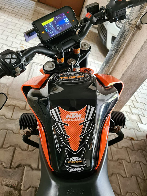 GraphixDesign KTM Tank Pad and Sticker for Duke/RC 125/200/390/250( C) Bike  Tank Pad