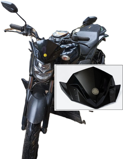 Am Auto FZ Universal Bubble Visor Bike Windshield