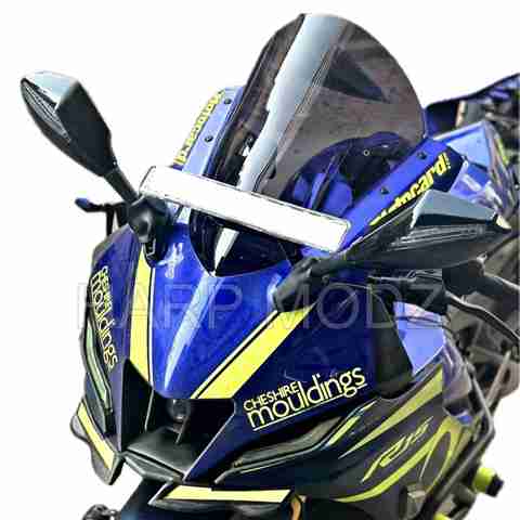 HARP MODZ Smoke Black Indonesian Bubble Visor for Yamaha R15 V4 M