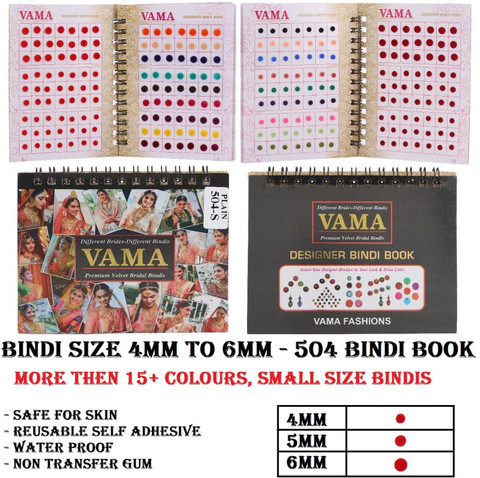 Zepto Order Bindi Online THANU'S CRAFT Plain Multicolour Small