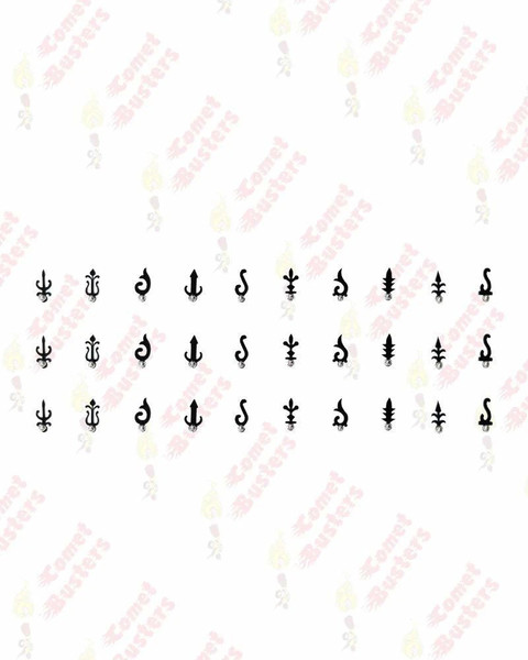 Comet Busters Different Designs Fancy Black Bindis Women, Ladies, Brides,  Girls Black Bindis