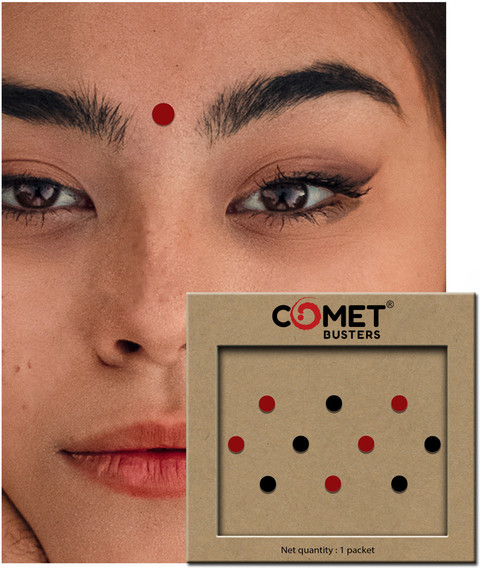 Comet Busters Velvet Bindi Online Comet Busters Beautiful Red
