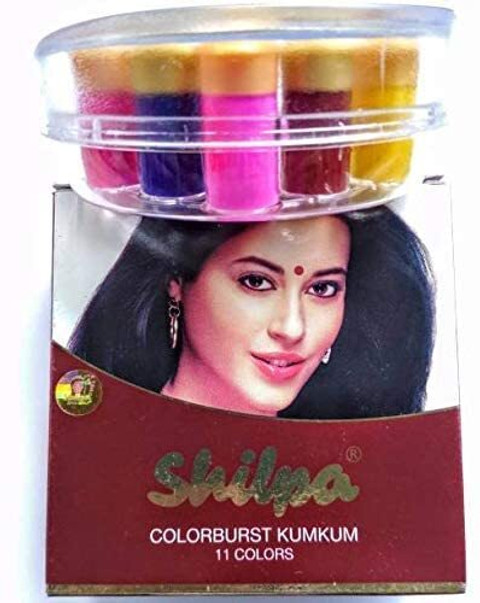 Shilpa COLOR BURST KUMKUM 11 COLORS FACE MULTICOLOR BINDI 24ML