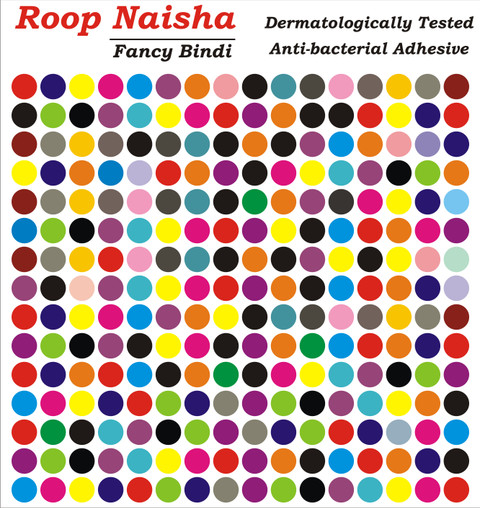 RoopNaisha Pack of 240 Bindis,Plain Multicolor kumkum Bindis