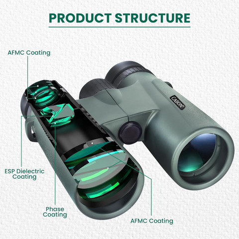 CASON 12x42 Binoculars For Bird Watching,Long Distance With Phone
