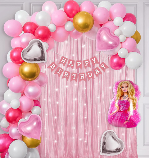 Shmaya Barbie Theme Birthday combo with net-pack of 68 Price in