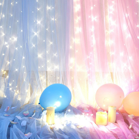 PARTY MIDLINKERZ Blue and Pink Net with Led Light for Boy/Girl