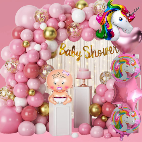 Inispire2Fashion Baby Shower Decoration Items 73Pcs Baby Shower