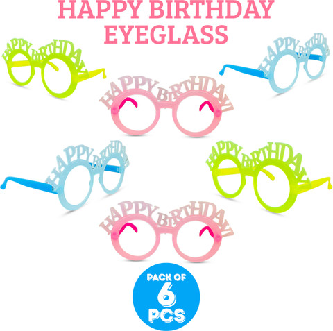 ZYOZI Happy Birthday Eye Glass|Birthday Photo Glasses Frame|Party
