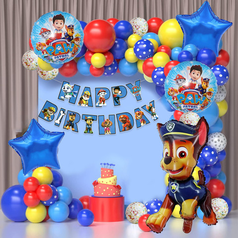 Rozi Decoration Paw Patrol Birthday Theme Party Supplies