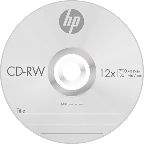 HP CD Rewritable 700MB CD-RW Jewel Case 10 Pack 700 MB - HP
