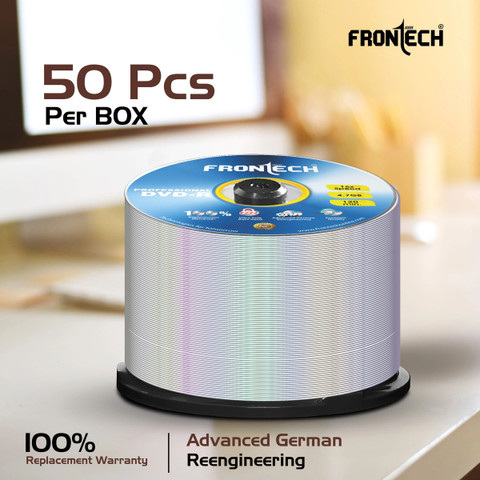 Frontech DVD Recordable Blank DVD-R 4.7 GB 16X Speed Digital Disk