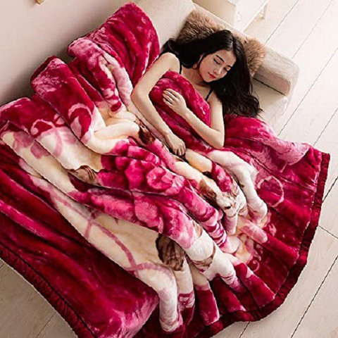 R&D.M.o-☆今期新品未使用STEWART BLANKET ピンク Bajia Creation Printed Double Mink Blanket for Mild Winter - Buy