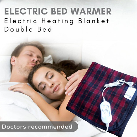 Krien care Solid Double Electric Blanket for Heavy Winter Buy