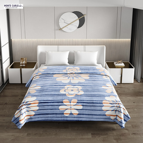 MONTE CARLO Printed Double Mink Blanket for Heavy Winter Buy