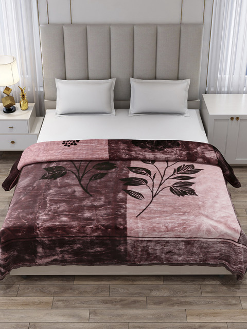 MONTE CARLO Printed Double Mink Blanket for Heavy Winter