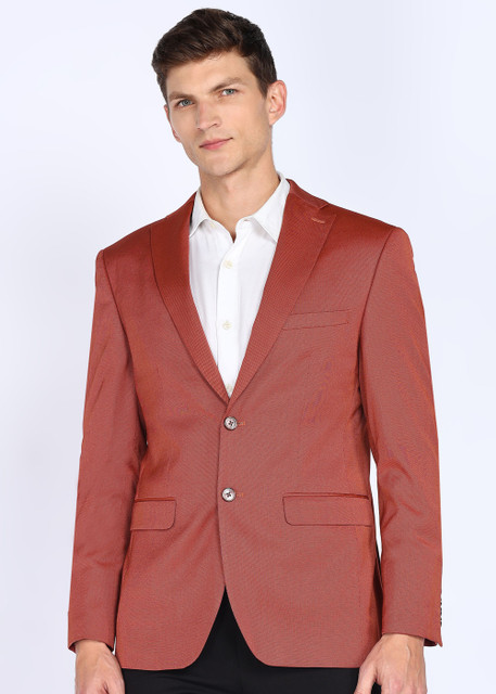 PETER ENGLAND Solid Single Breasted Formal Men Blazer