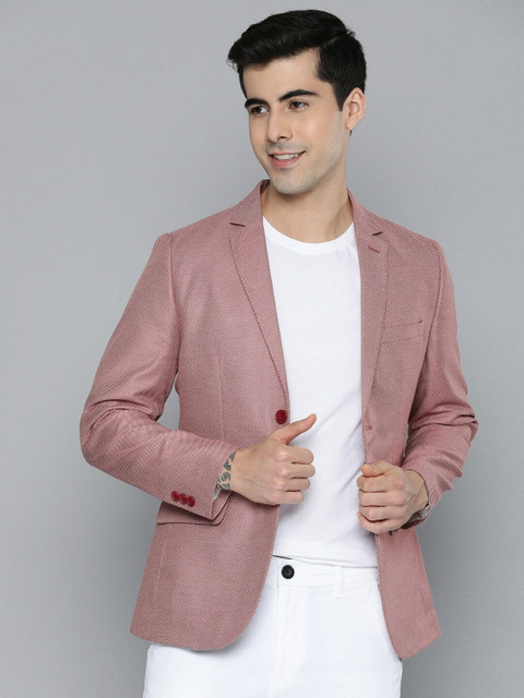 HERE&NOW Self Design Single Breasted Casual Men Blazer Buy