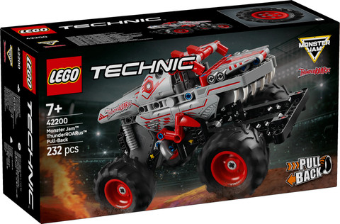 LEGO Technic Monster Jam ThunderROARus Pull-Back Truck Toy 42200 (232  Blocks)