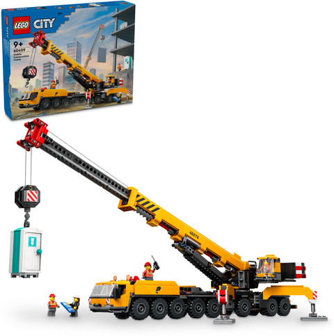 LEGO City Yellow Mobile Construction Crane Toy Set 60409 1116