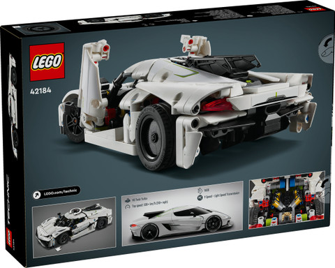 LEGO Technic Koenigsegg Jesko Absolut White Hypercar 42184 (801
