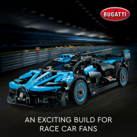 LEGO Technic Bugatti Bolide Agile Blue 42162 Building Toy Set (905