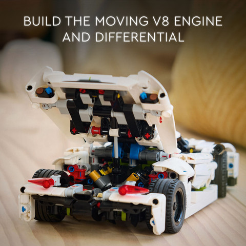 LEGO Technic Koenigsegg Jesko Absolut White Hypercar 42184 (801