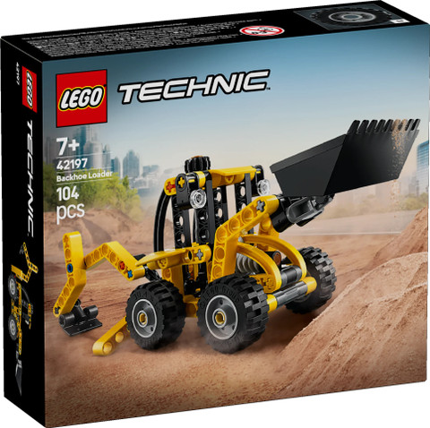 LEGO Technic Backhoe Loader Construction Toy Vehicle Set 42197 (104 Blocks)