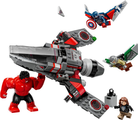 LEGO Marvel Captain America Red Hulk Battle 76292 building