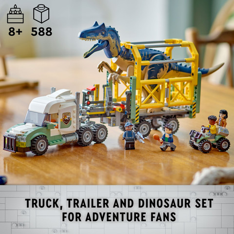 LEGO Jurassic World Dinosaur Missions: Allosaurus Transport Truck