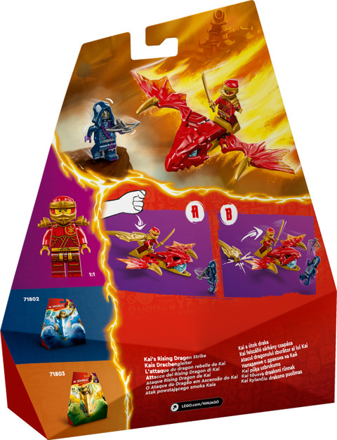 LEGO NINJAGO Kai's Rising Dragon Strike Toy 71801 24 Pieces)