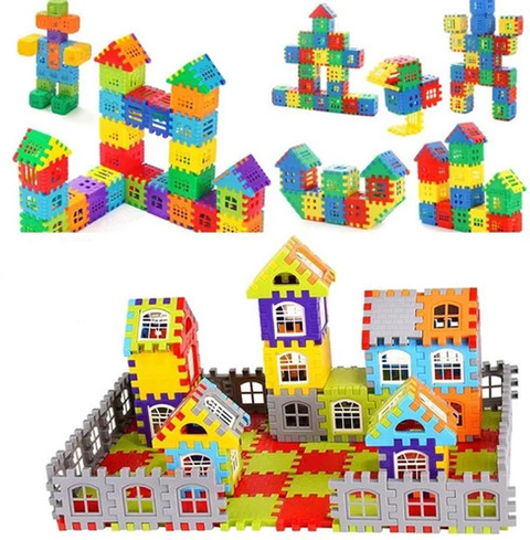 FTAFAT Happy House Building Blocks, Learning/Educational Puzzle Toy,Best  Gift for Kids