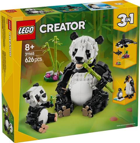 LEGO Creator 3in1 Wild Animals: Panda Family Toy Playset 31165
