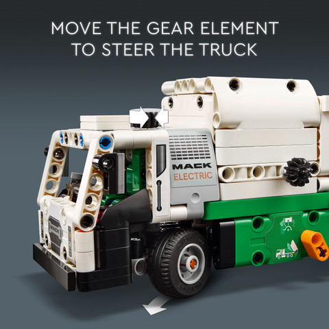 LEGO Technic Mack LR Electric Garbage Truck 42167 503 Pieces)