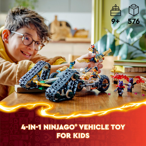 LEGO NINJAGO Ninja Team Combo Vehicle 4-in-1 Toy 71820 ( 576