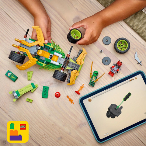 LEGO NINJAGO Lloyds Pull-Back Race Car Pretend Play Toy Set 71828