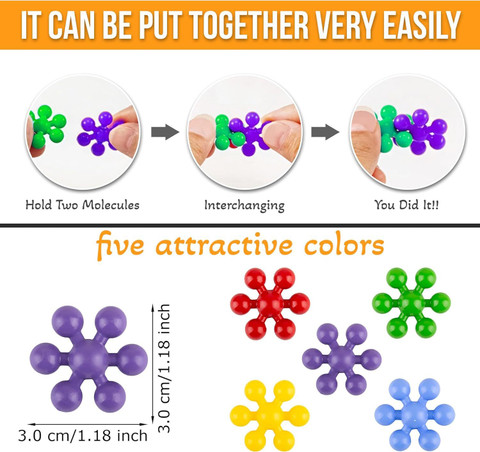 Toys N Smile 125+ Pcs Creative StarLink Interlocking DIY Blocks