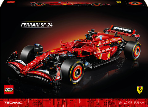 LEGO Technic Ferrari SF-24 F1 Car Model Kit for Adults 42207 (1361
