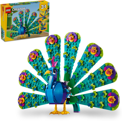 LEGO Creator Exotic Peacock 3in1 Toy Set 31157 (355 Pieces