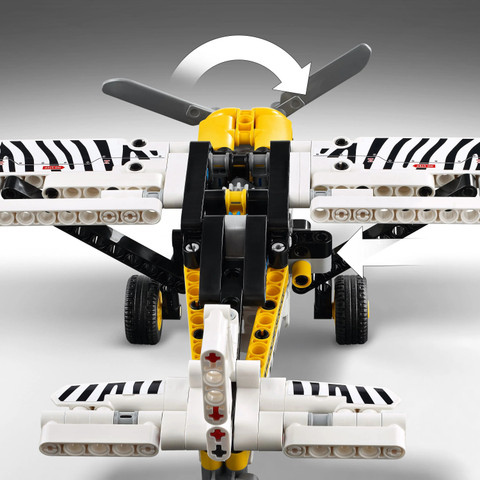 LEGO Technic Bush Plane Aircraft Toy Vehicle Gift Set for Kids