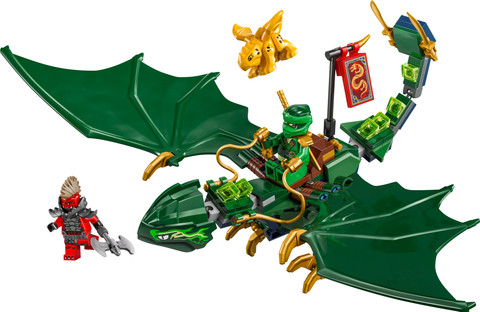 LEGO NINJAGO Lloyds Green Forest Dragon Toy 71829 (128 Blocks