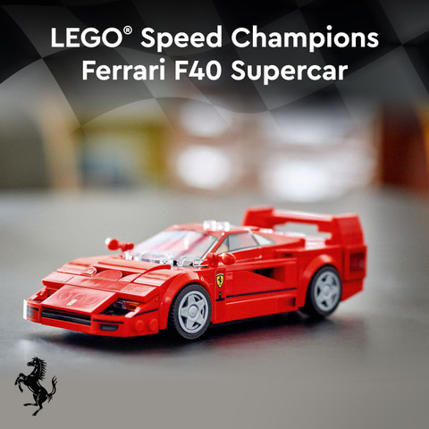 LEGO Speed Champions Ferrari F40 Supercar Vehicle Toy 76934 (318 Pieces)