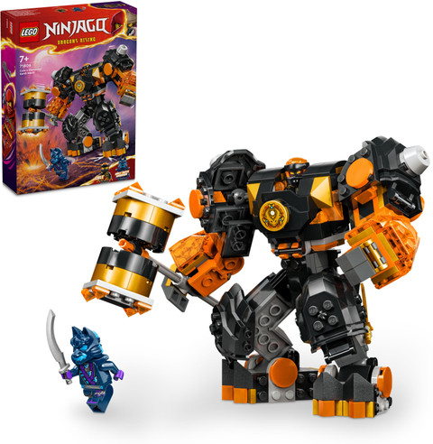 LEGO NINJAGO Cole's Elemental Earth Mech Toy 71806 235 Pieces)