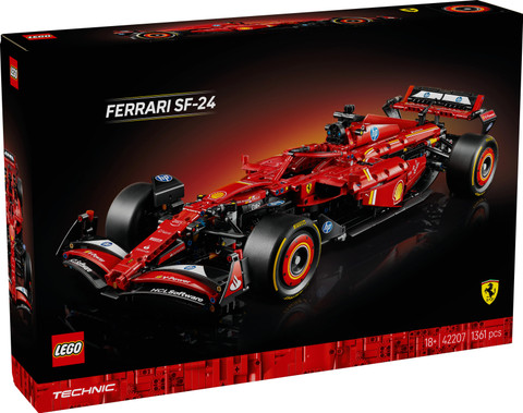 LEGO Technic Ferrari SF-24 F1 Car Model Kit for Adults 42207 (1361 Blocks) - Main Image